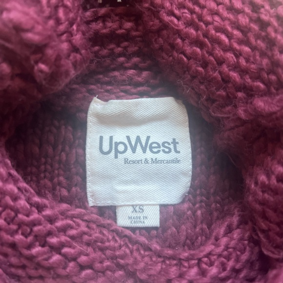 UpWest Turtleneck Tunic Sweater: Maroon - Picture 8 of 9